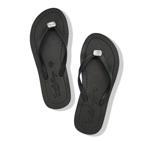 【JP】Rectangle Studs - Flat Sandal -Japan Stock