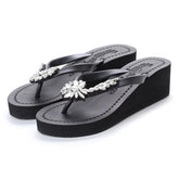【JP】フラワービジューのミッドウェッジBroadway - Women's Mid Wedge-Japan Stock