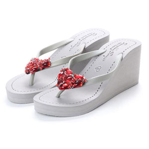 【NY】Chelsea Heart (Red) - Women's High Wedge