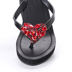【NY】Chelsea Heart (Red) - Women's High Wedge