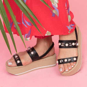 【NY】Pearl Beach - Waterproof Espadrille Platform