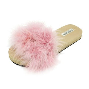 【NY】Pink Feather - Espadrille Flat