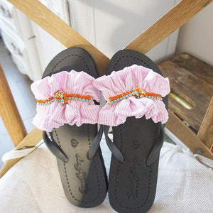 【NY】Pink Hudson - Women's Flat Sandal