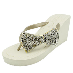 Madison - Women's High Wedge, crystal, studs, sparkle 