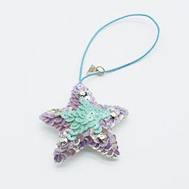 【NY】Tree Ornament - Pink or Blue Stars (Set of 6)