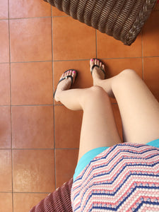 【JP】Gold Palm Tree - Women's Flat Sandal-Japan Stock