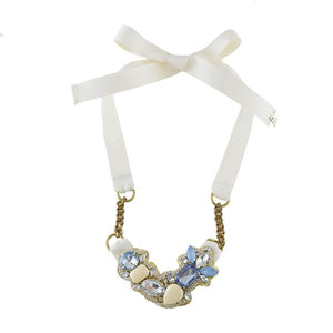 【NY】Blue York - Ribbon Necklace
